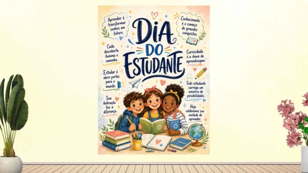Painel dia do estudante: mensagens que inspiram