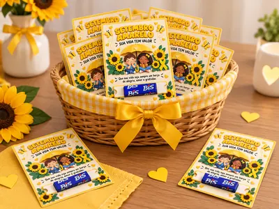 3 Lembrancinhas setembro amarelo para bis – ensino fundamental
