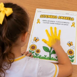 Atividade mãzinha setembro amarelo – alfabetização