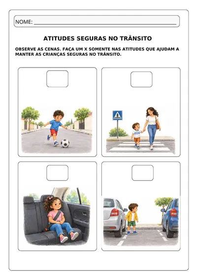 Atividades trânsito educação infantil para imprimir – alfabetização