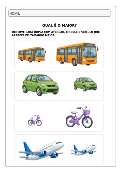 Atividades trânsito educação infantil para imprimir – educação infantil
