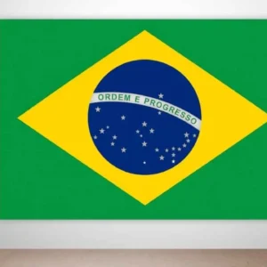 Bandeira do Brasil ampliada - 3 opções de tamanhos – alfabetização