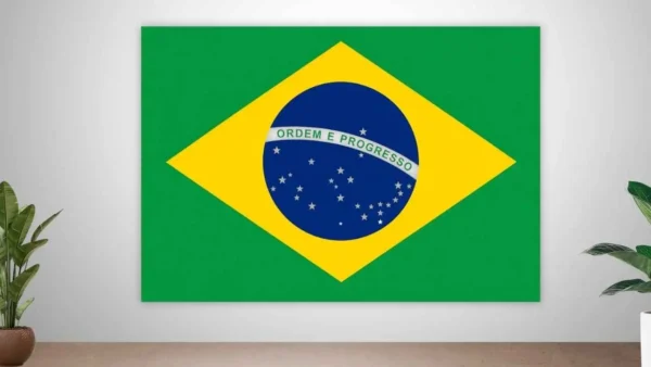 Bandeira do Brasil ampliada - 3 opções de tamanhos – alfabetização