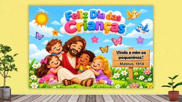 Painel Cristão Dia das Crianças para Imprimir – para educação infantil