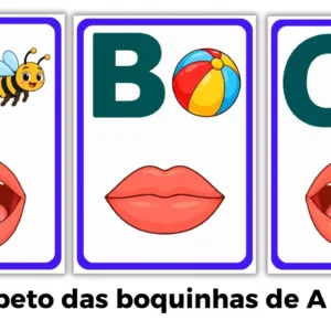 Alfabeto das Boquinhas de A até Z para Imprimir – alfabetização