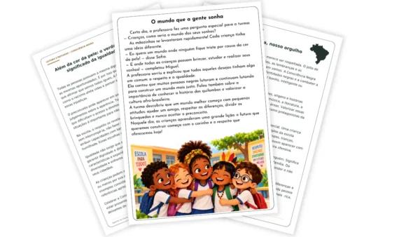 Kit 40 Textos sobre Consciência Negra para Imprimir – Educação Infantil ao Ensino Médio – alfabetização