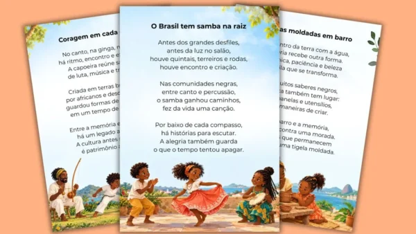 Kit com 30 Poesias sobre a Consciência Negra em PDF – alfabetização