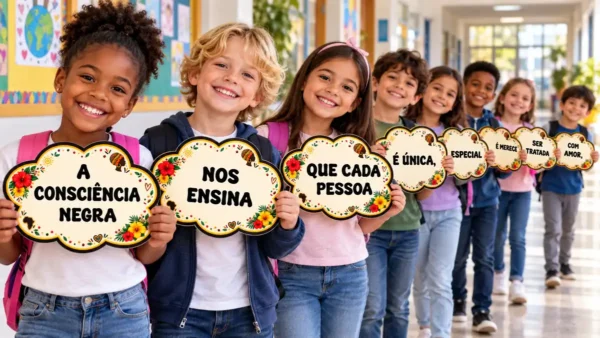 Kit de Plaquinhas Consciência Negra para Imprimir