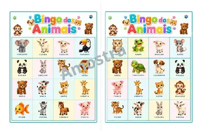 Bingo dos animais para imprimir – ensino fundamental