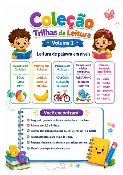Coleção trilhas da leitura – alfabetização