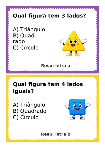 Perguntas com respostas para gincana - 1º ano – pronto em pdf