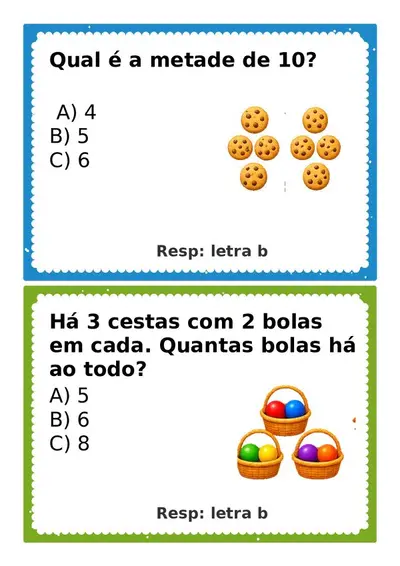 Perguntas com respostas para gincana - 1º ano – recurso pronto
