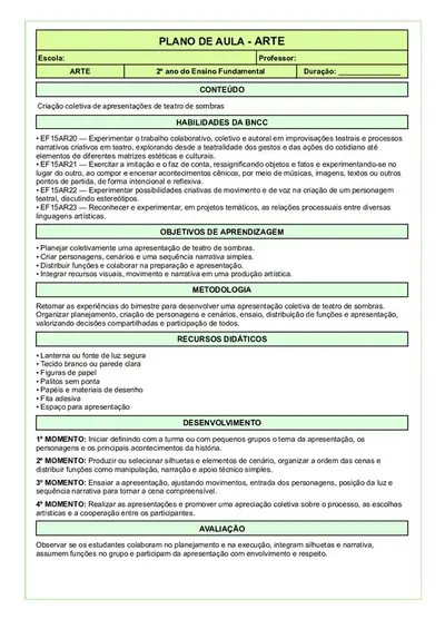 288 Planos de Aulas Prontos 2º Ano Fundamental – 4 Bimestres – pronto em pdf