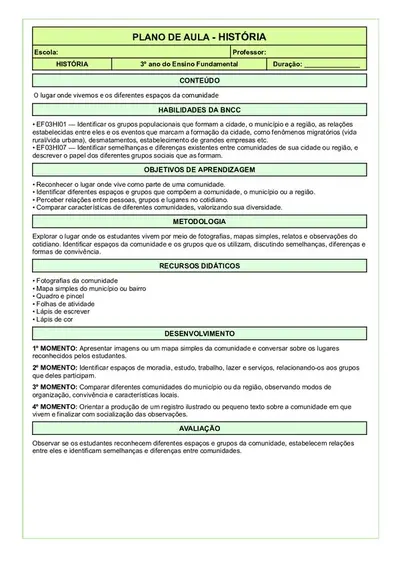 288 Planos de Aulas Prontos 3º Ano Fundamental – 4 Bimestres – ensino fundamental