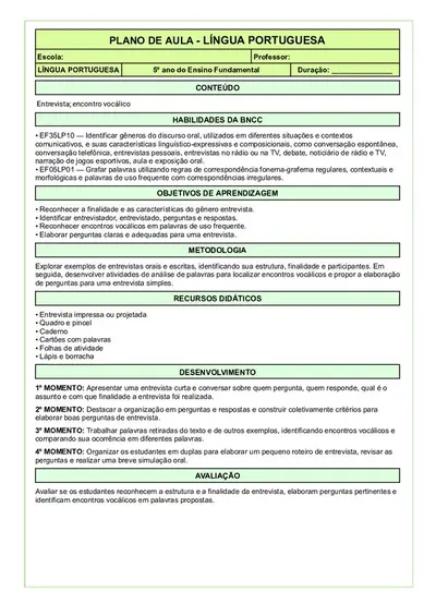 288 Planos de Aulas Prontos 5º Ano Fundamental – 4 Bimestres – educação infantil