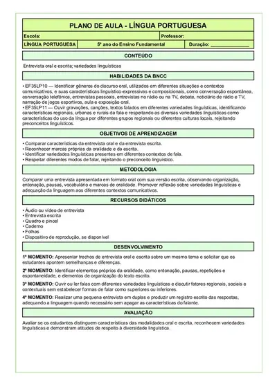 288 Planos de Aulas Prontos 5º Ano Fundamental – 4 Bimestres – pdf para imprimir