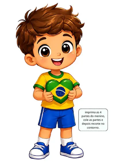Painel 7 de setembro para imprimir- viva o Brasil – educação infantil
