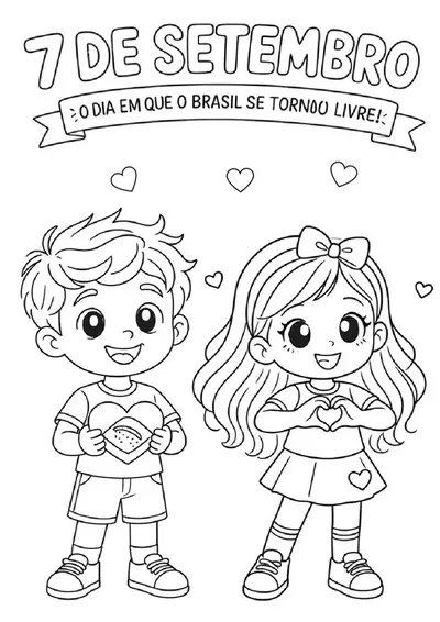 Imagens Independência do Brasil para colorir - gratuito – pdf para imprimir