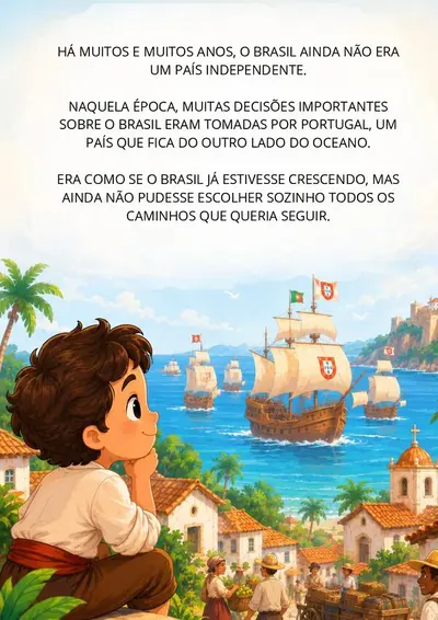 História da Independência do Brasil para Educação Infantil – Livrinho 7 de Setembro – educação infantil