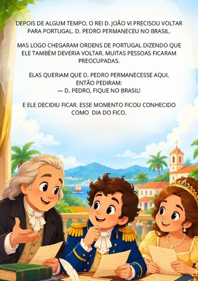 História da Independência do Brasil para Educação Infantil – Livrinho 7 de Setembro – pronto em pdf