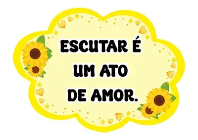 Plaquinhas Setembro Amarelo para Imprimir com Frases de Acolhimento – pronto em pdf
