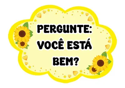 Plaquinhas Setembro Amarelo para Imprimir com Frases de Acolhimento – recurso pronto