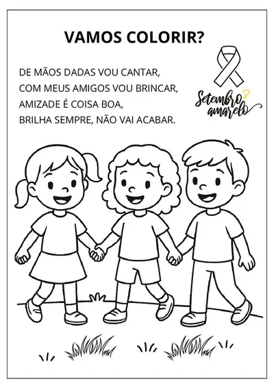 Atividades gratuitas setembro amarelo – educação infantil