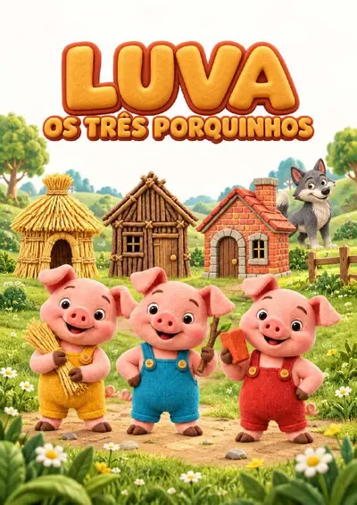 Luva Os Três Porquinhos para Imprimir – alfabetização