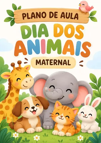 Plano de Aula Dia dos Animais para Maternal – ensino fundamental