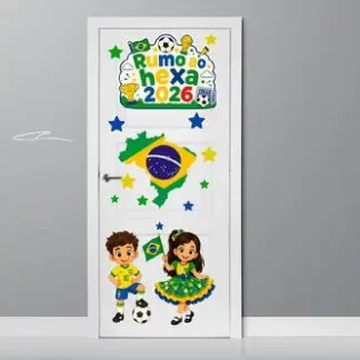 Painel porta Copa do Mundo Brasil – colorido